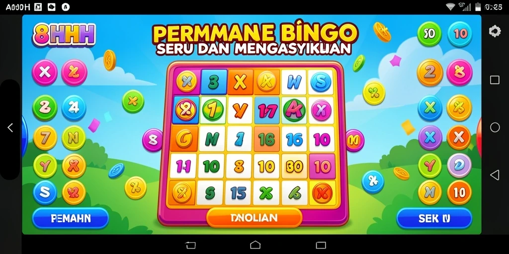 Screenshot gameplay 8HHH menampilkan suasana seru permainan Bingo.