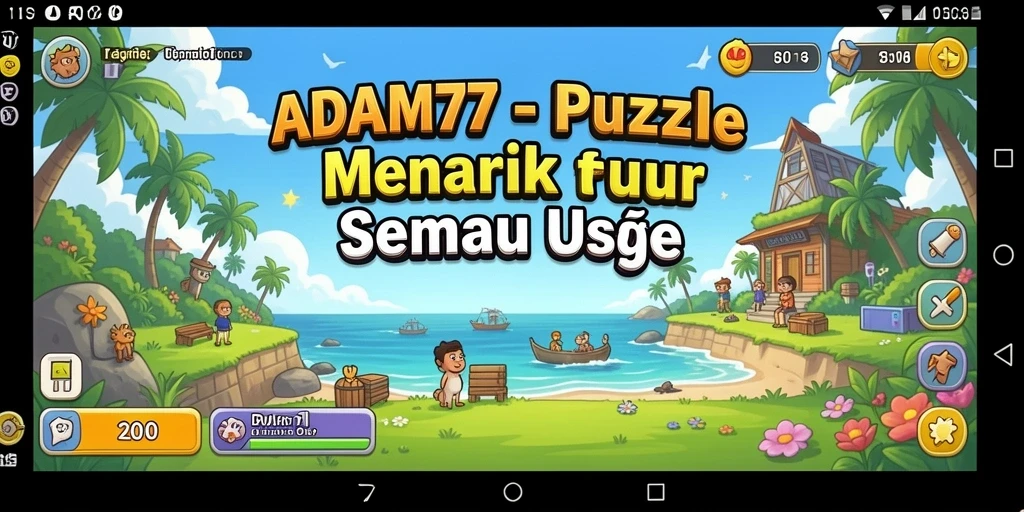 Tangkapan layar gameplay <strong>ADAM77</strong> menampilkan tantangan Puzzle yang menarik.