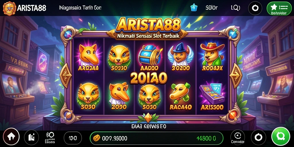 Tampilan gameplay menarik dalam game Slot ARISTA88.