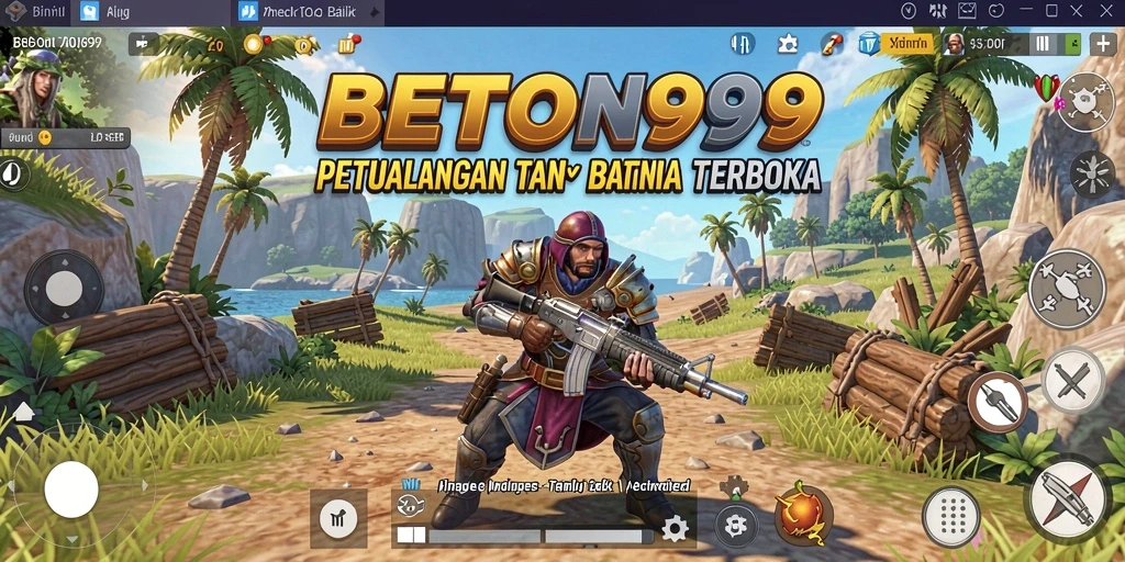 Tampilan gameplay BETON999 yang menarik dan dinamis di dunia terbuka.