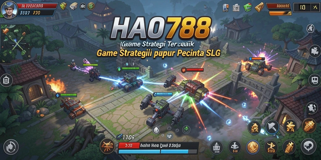 Tangkapan layar HAO788 menampilkan aksi strategis yang intens.