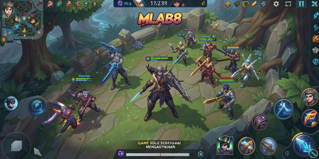 Gameplay menarik <strong>MLBB8</strong> dengan elemen Idle yang menyenangkan.