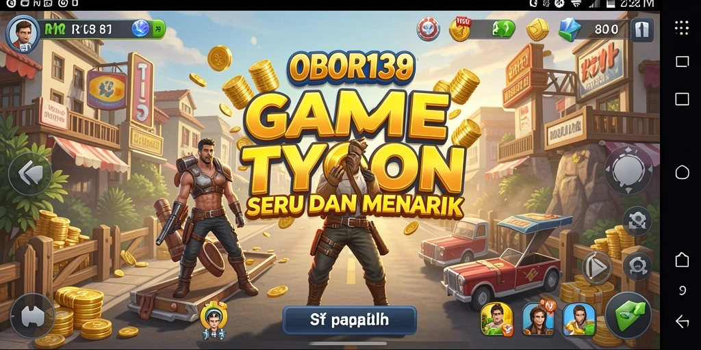 Tangkapan layar utama OBOR138 menampilkan gameplay Tycoon yang menarik.