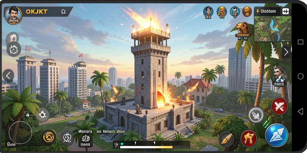 Tampilan gameplay yang mendebarkan dalam OKJKT.