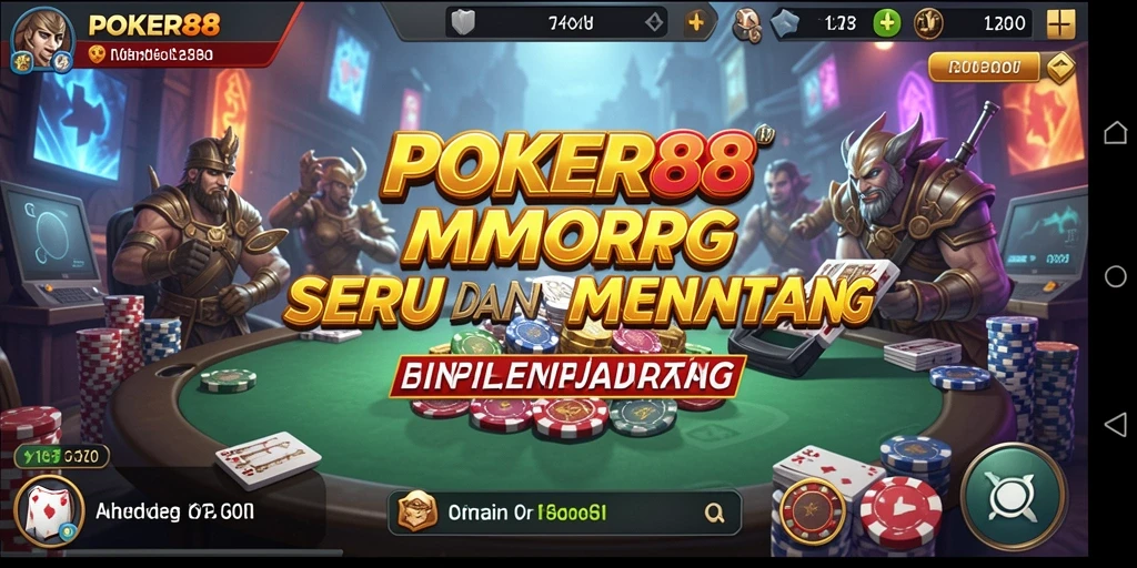 Tampilan gameplay seru dari POKER88, merasakan dunia MMORPG yang menakjubkan.