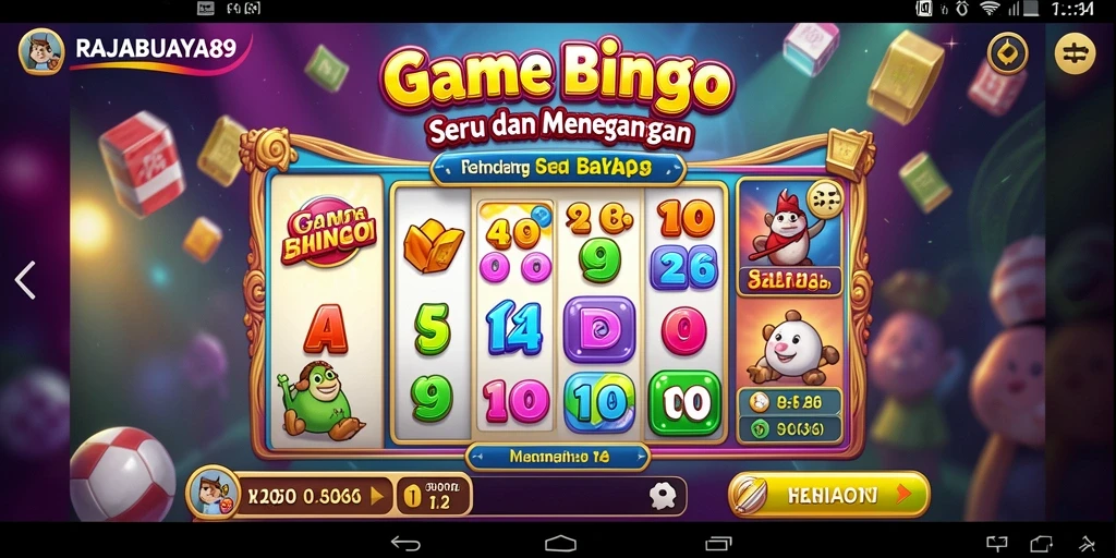 Tampilan gameplay seru dari RAJABUAYA89 dengan keseruan Bingo.