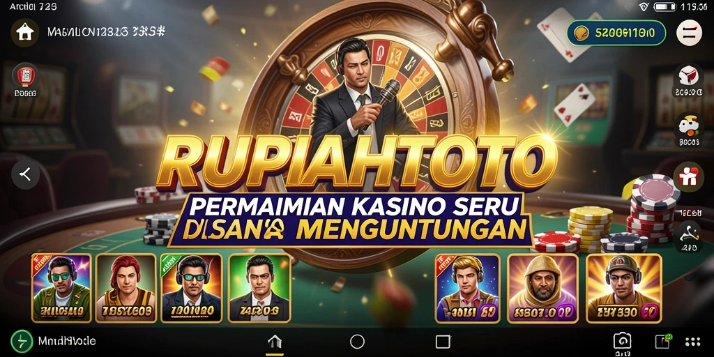 Tampilan menarik dari gameplay kasino RUPIAHTOTO yang mendebarkan.