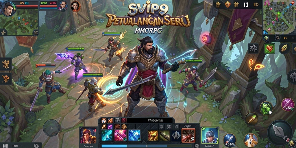 Tampilan gameplay SVIP9 yang menakjubkan dalam dunia MMORPG.