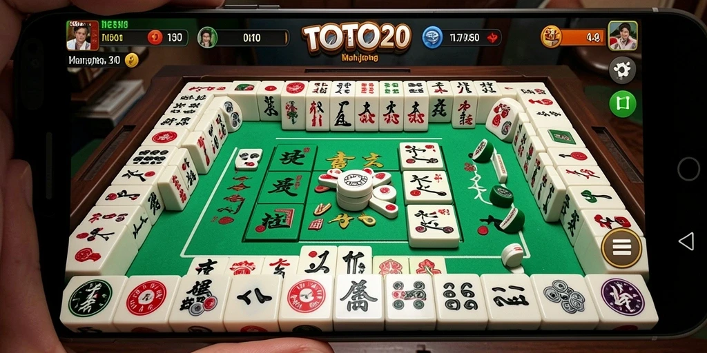 Tampilan gameplay TOTO20 yang seru dengan elemen Mahjong.